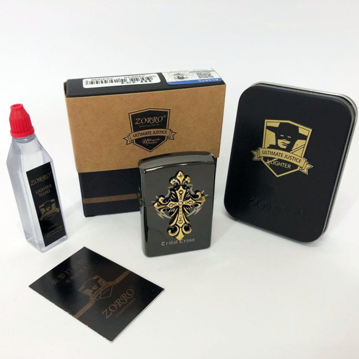 Запальничка бензинова Zorro HL-294, запальнички подарунки для чоловіків, оригінальна бензинова запальничка