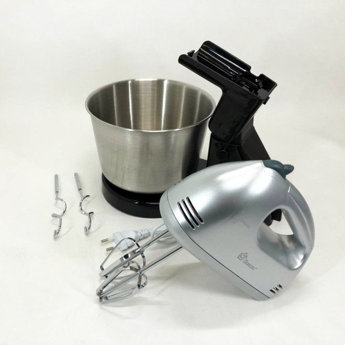 Ручний міксер Domotec MS-1133 міксер із металевою чашею та підставкою, міксер кухонний стаціонарний
