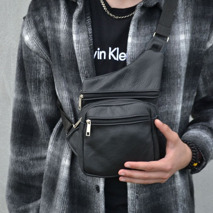 Подарунковий набір 2В1! Сумка шкіряна + професійний ліхтар: POLICE BL-X71-P50