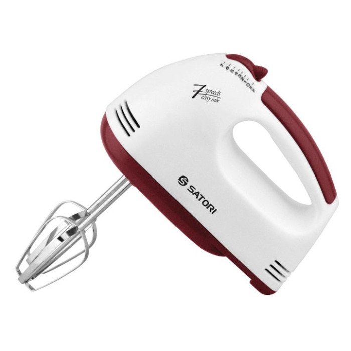 Міксер ручний Satori SM-1911-RD, найкращий ручний міксер, ручний міксер з насадками, міксер для збивання