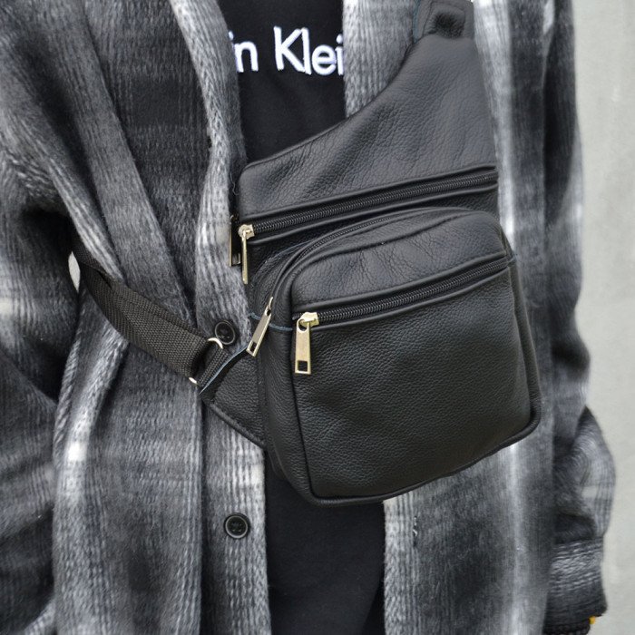 Подарунковий набір 2В1! Сумка шкіряна + професійний ліхтар: POLICE BL-X71-P50