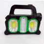 Ліхтар ручний на сонячній батареї 3в1 HB-6168-LED+2COB з боковою лампою, 3 режими з функцією Power Bank
