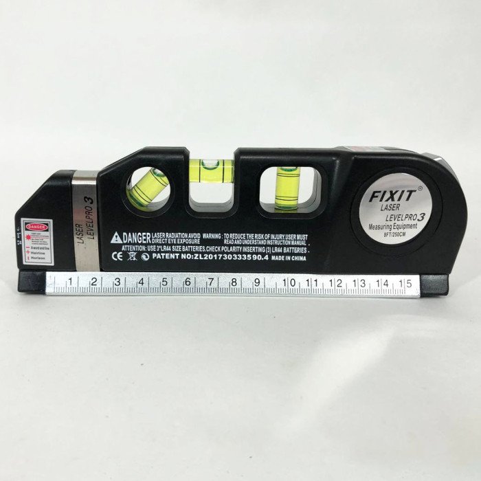 Лазерний рівень Laser Level Pro 3 з вбудованою рулеткою, Високоточний лазерний рівень