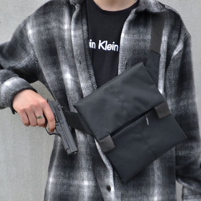 Набір: Сумка з кобурою + ліхтар тактичний POLICE BL-X71-P50