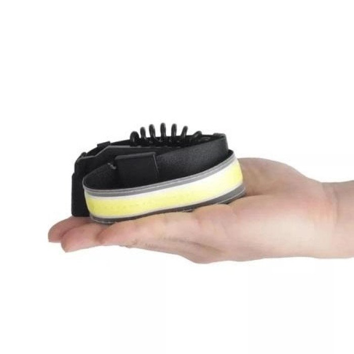 Ліхтарик налобний м'який акумуляторний XQ-T1C USB з червоними задніми вогнями, ліхтар на голову для риболовлі