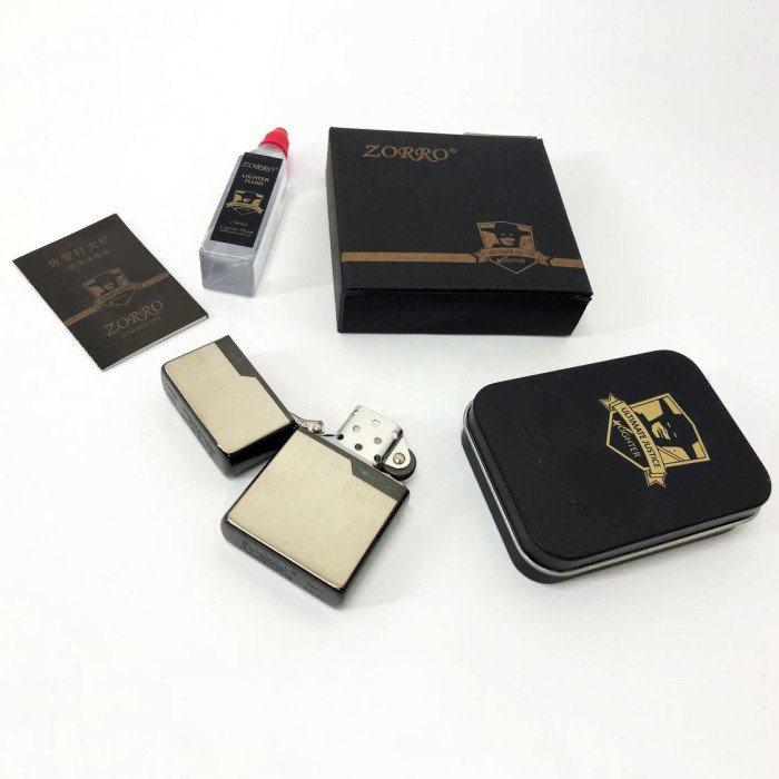 Запальничка бензинова Zorro HL-296, подарункова запальничка сувенірна, запальничка на день народження.