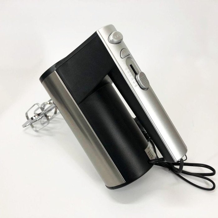 Міксер ручний електричний Rainberg RB-2214 600W 5 швидкостей з підставкою, двовіночковий міксер