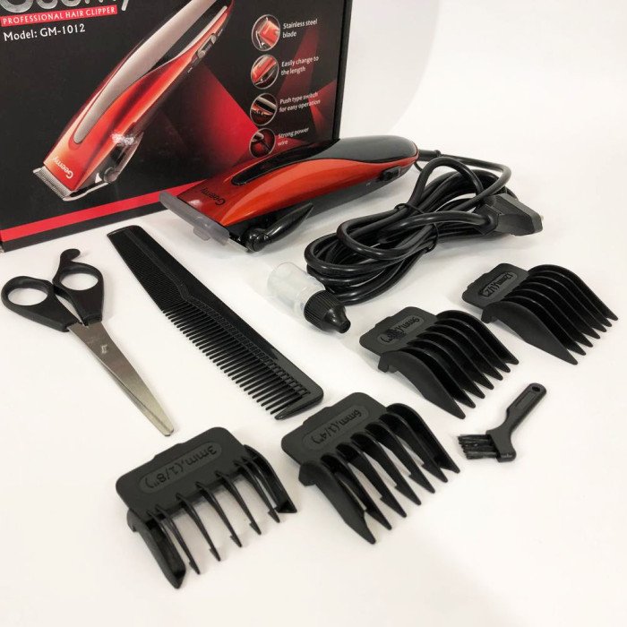 Машинка для стрижки GEMEI GM-1012, машинка для стрижки волосся домашня, Машинка для стрижки провідна