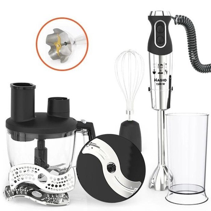 Блендер MAGIO MG-642, блендер для дитячого пюре, блендер для дому, блендер для кухні, електричний