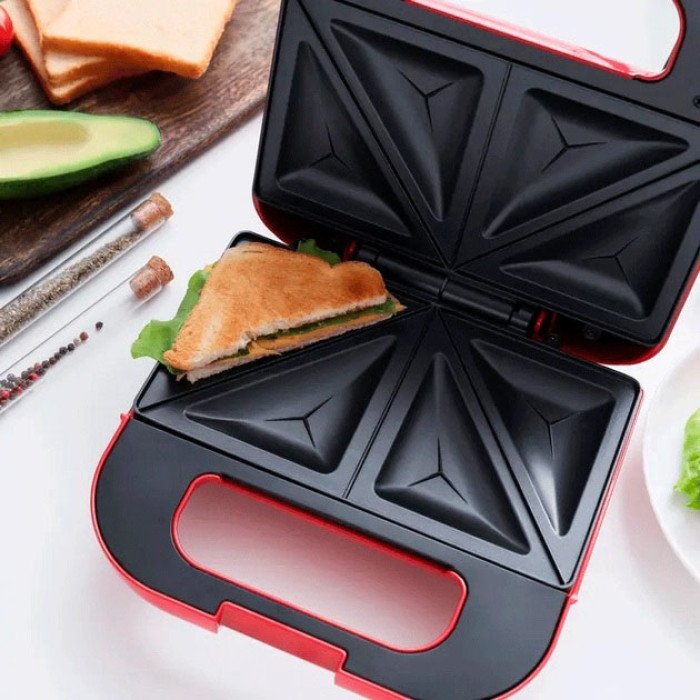 Бутербродниця сендвічниця MAGIO MG-376 750 Вт, бутербродниця електрична, електрична сендвічниця