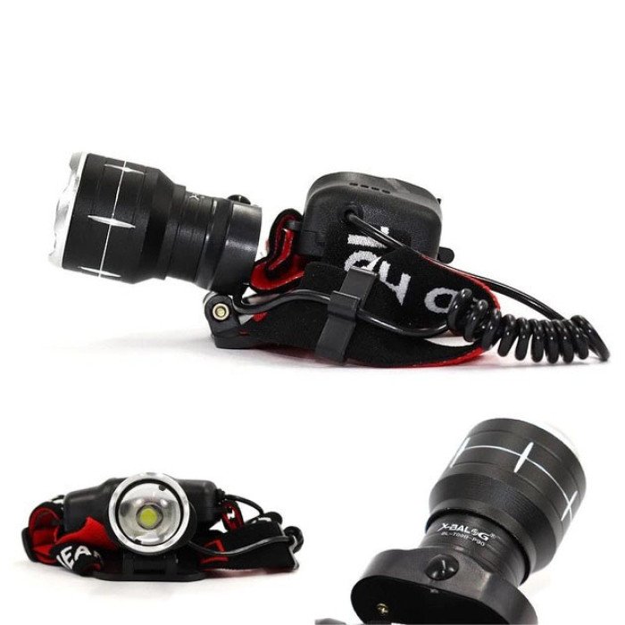 Налобний ліхтар X-Balog BL-T09B-P90, потужний тактичний ліхтар на голову, водонепроникний