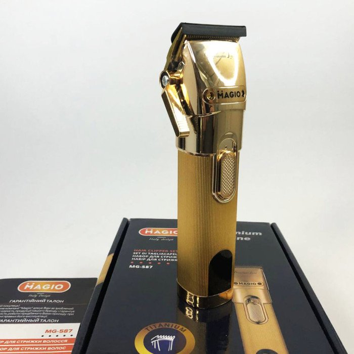 Машинка для стрижки волосся MAGIO MG-587, професійна електробритва бездротова, електромашинка