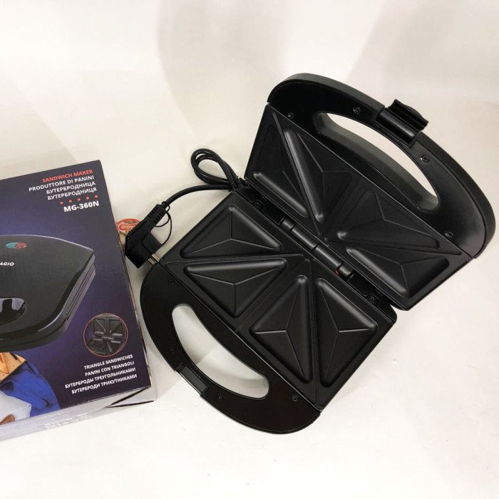 Бутербродниця сендвічниця MAGIO MG-360N 700 Вт, електробутербродниця, електрична сендвічниця