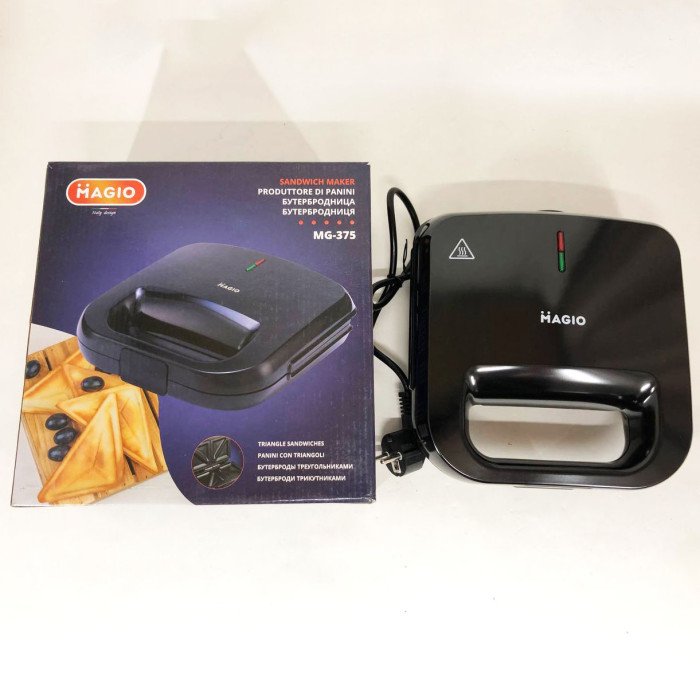 Бутербродниця сендвічниця MAGIO MG-375, електробутербродниця, бутербродниця електрична