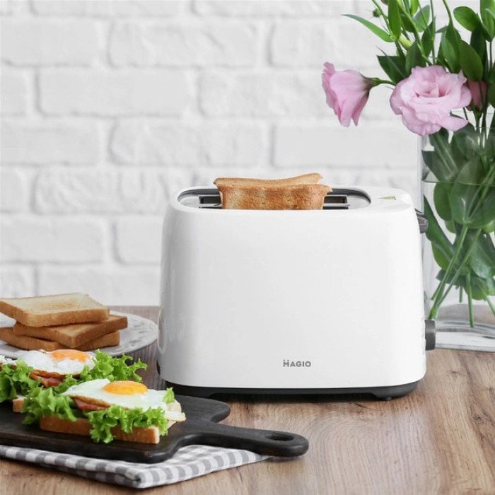 Тостер MAGIO MG-278 830 Вт, універсальний тостер, тостер кухонний для дому, тостерниця, сендвіч-тостери