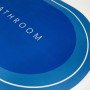 Килимок для ванної кімнати вологопоглинаючий швидковисихаючий нековзний Memos 60х40см. Колір: синій