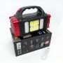 Ліхтар кемпінговий з сонячною панеллю та повербанком HB-1678-2х8LED-6COB, ліхтар кемпінговий світлодіодний