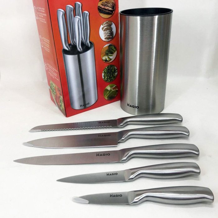 Універсальний кухонний ножовий набір Magio MG-1093 5 шт, набір ножів для кухні, кухонні ножі