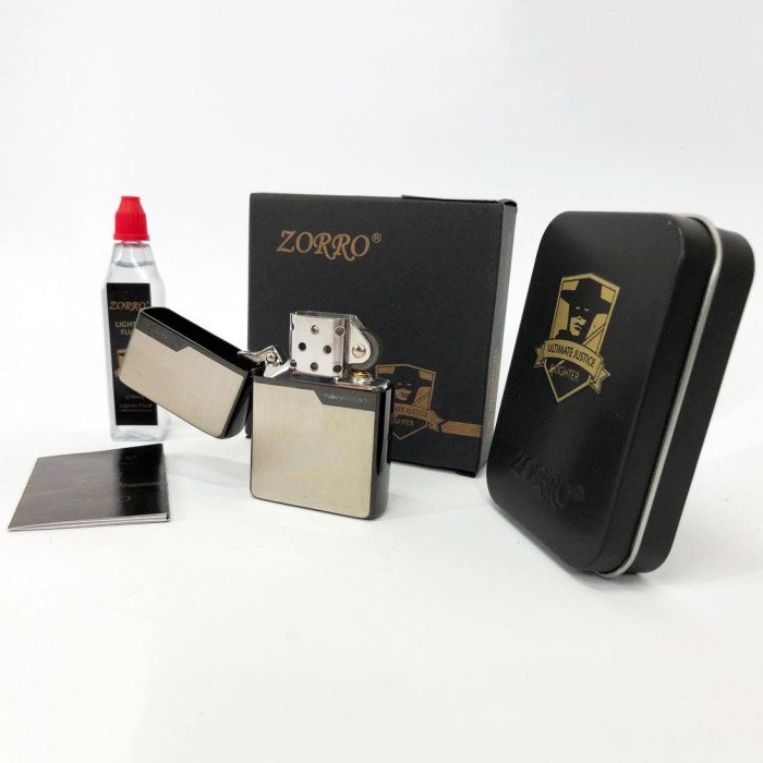 Запальничка бензинова Zorro HL-296, подарункова запальничка сувенірна, запальничка на день народження.