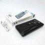 Портативний зарядний пристрій на 10000mAh, Power Bank на сонячній батареї, заряджання. Колір: чорний