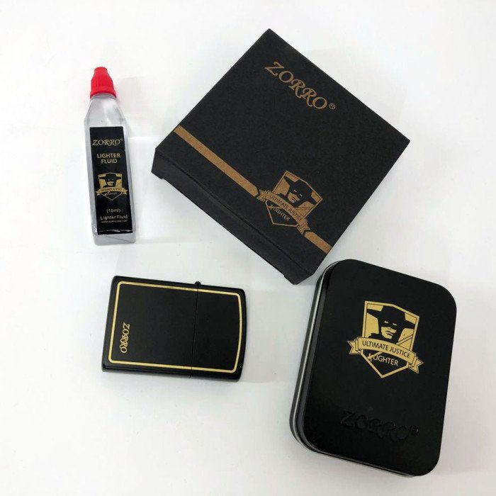 Запальничка бензинова Zorro HL-287, запальнички подарунки для чоловіків, оригінальна бензинова запальничка