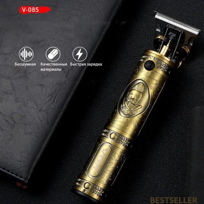 Машинка для стрижки чоловіча VGR V-085 Електробритва з насадками для бороди Машинка окантовка