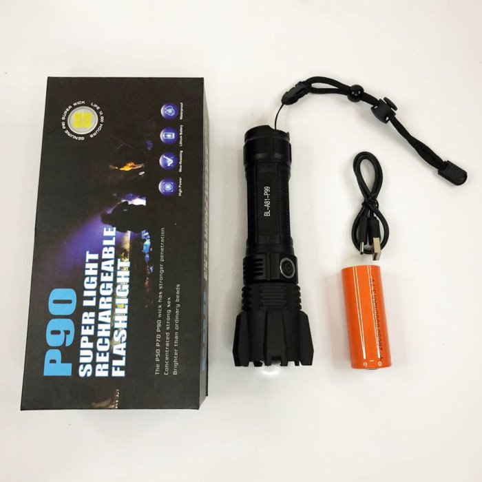 Тактичний ліхтар Police BL-A81-P99, супер яскравий ліхтарик, надпотужний ліхтарик, тактичний ручний