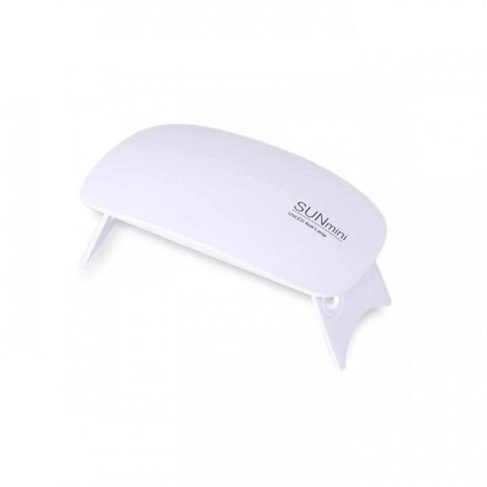 Лампа для сушіння гель лаків 6W LED UF SUN mini. Колір: білий