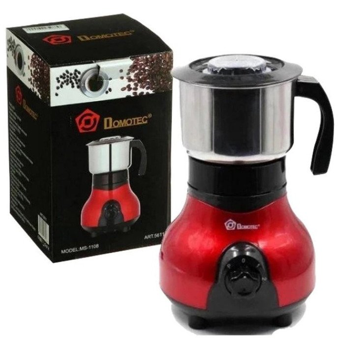Електрична кавомолка Domotec MS-1108 600 мл 250 Вт, кавомолка електрична для турки, роторна кавомолка