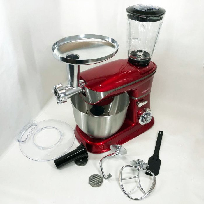 Багатофункціональний кухонний комбайн Rainberg RB-8080 Тістоміс, М'ясорубка, Блендер, Потужний блендер