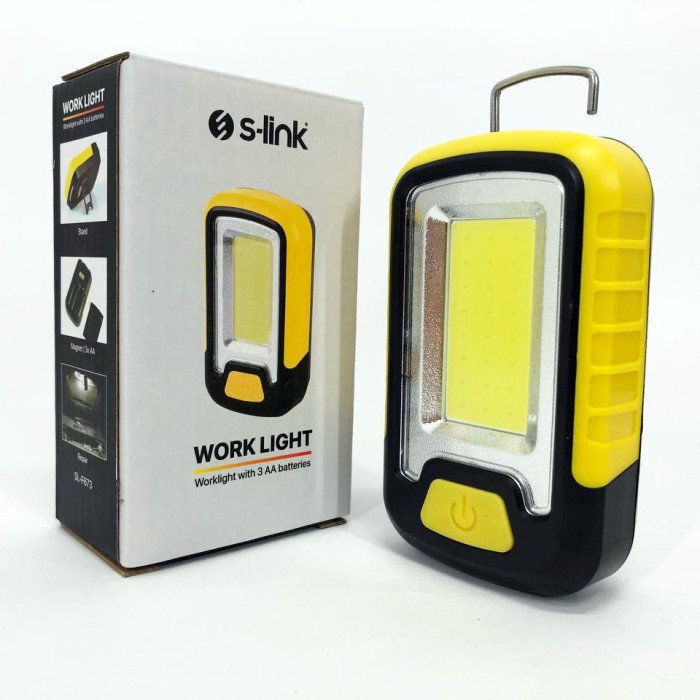 Міні-прожектор S-link SL-F673 (працює на батарейках) з магнітом, світлодіодний ліхтар для кемпінгу