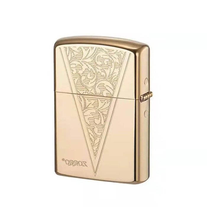 Запальничка бензинова Zorro HL-366, запальничка на день народження, вітрозахисна запальничка. Колір: золотий