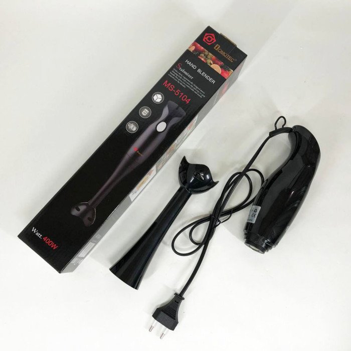 Блендер DOMOTEC MS-5104 400 Вт, Блендер занурювальний електричний, Блендер для дому, Портативний блендер