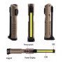 Світлодіодний ліхтар Power Bank кемпінг WL-08 XPE+COB, червоний+білий+жовтий, магніт, гачок
