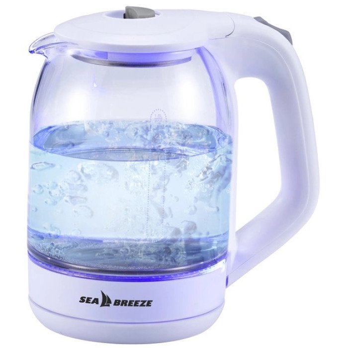 Електрочайник SeaBreeze SB-015 1.8 л, чайники з підсвічуванням, електронний чайник, тихий електричний чайник