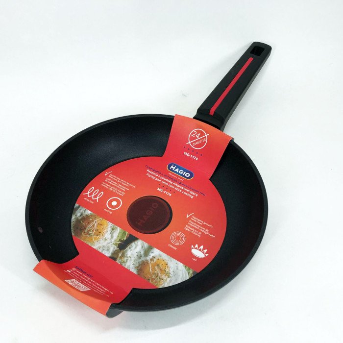Сковорода Magio MG-1174 кована антипригарна 24 см, сковорода з антипригарним покриттям