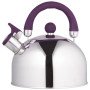 Чайник Unique із свистком UN-5302 2.5 л, гарний чайник для газової плити. Колір: фіолетовий