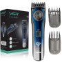 Професійний акумуляторний триммер для бороди та вусів з дисплеєм VGR V-080 та регулятором довжини