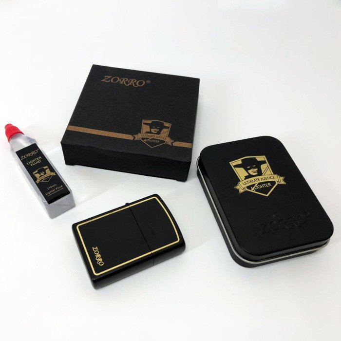 Запальничка бензинова Zorro HL-287, запальнички подарунки для чоловіків, оригінальна бензинова запальничка