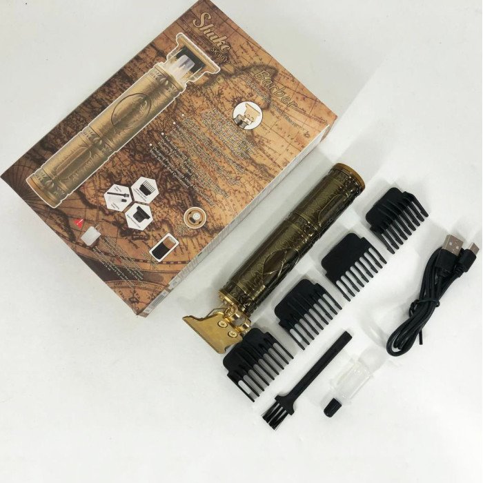 Машинка для стрижки волосся професійна триммер для бороди окантувальна машинка Shuke 3W SK-8017