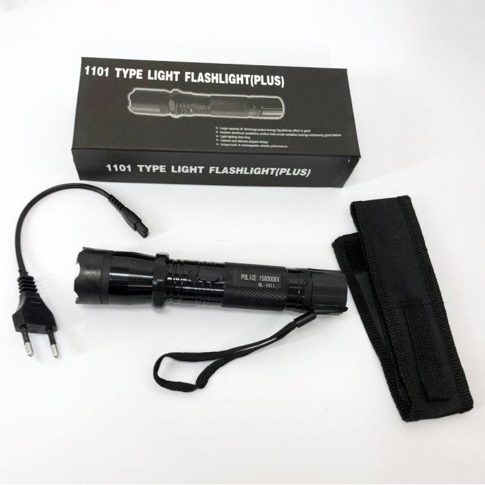 Світлодіодний ліхтарик з відлякувачем Police BL-1101 ЗУ 220В + чохол, ліхтар ручний тактичний