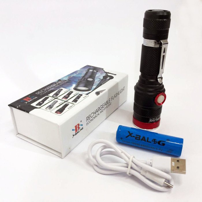 Ліхтарик тактичний ручний Bailong BL-736-T6, світлодіодний ліхтарик ручний акумуляторний портативний