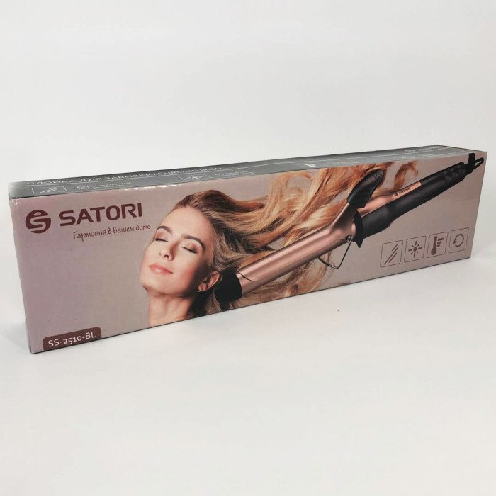 Плойка для волосся Satori SS-2510-BL 25 Вт, Праска для завивки волосся, Стайлер для укладання