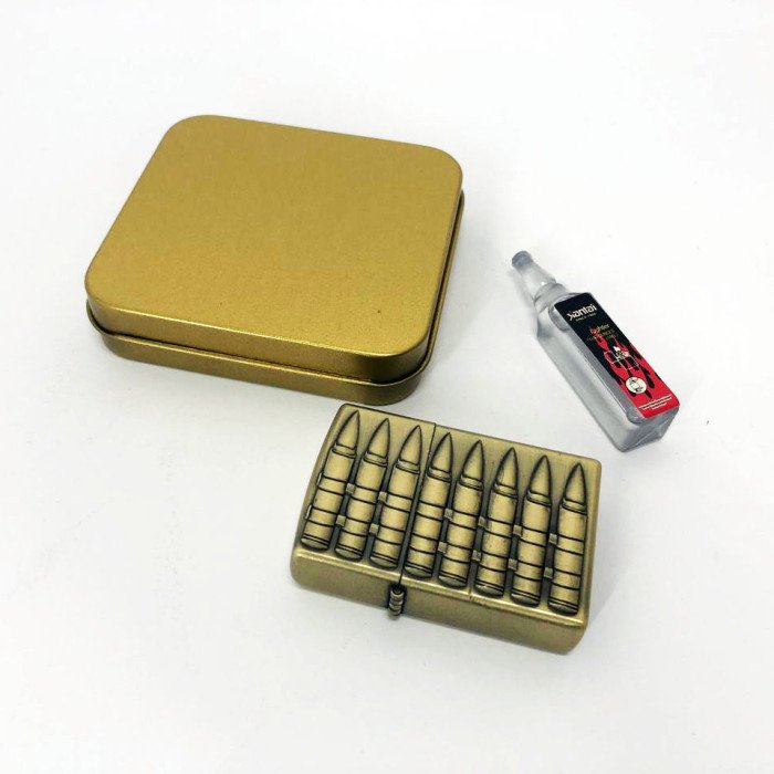 Запальничка бензинова в подарунковій коробці 367-1, запальничка подарунок на день народження, незвичайна запальничка