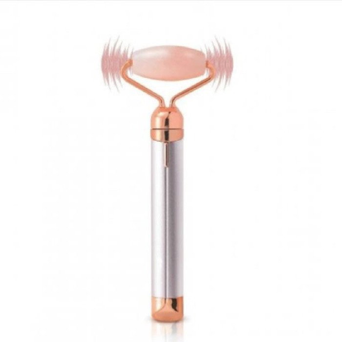Масажер ролик електричний для особи Facial Roller Massager. Колір бежевий