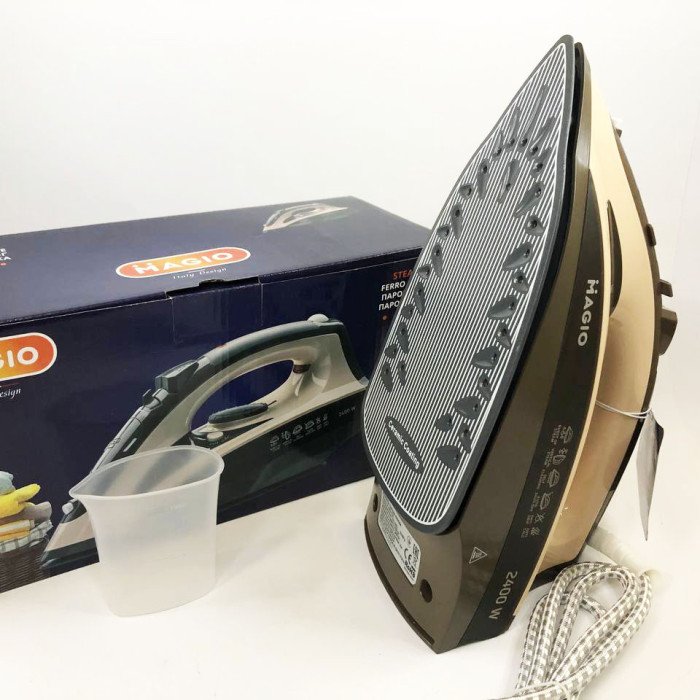 Праска Magio MG-134 3000 Вт, парова праска-очисник, праска електрична парова. Колір: бежевий