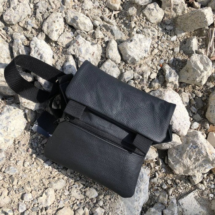 Набір 2В1. Шкіряна сумка з кобурою + ліхтарик професійний POLICE BL-X71-P50