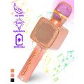 Караоке Мікрофон Magic Karaoke YS-68 Bluetooth Колонка 2в1 з голограмою LED Відлуння Мембраної Бездротової. Колір: рожевий