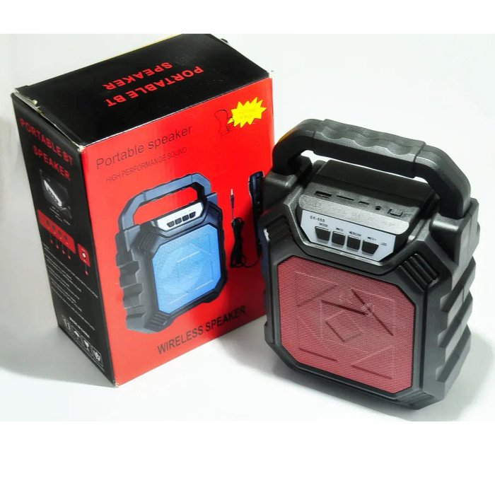 Бездротова портативна колонка Bluetooth YF-668BT. Колір: червоний