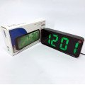 Годинник настільний DT-6508 з будильником та USB зарядкою із зеленим підсвічуванням, лід годинник настільний